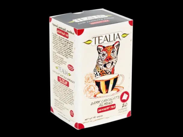 Tealia - Pyramid Tea bags DARK CHOCOLATE ALMOND （2g x 20）