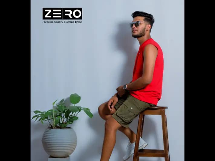 Men's Regular Fit Arm Cut - Red (3)
