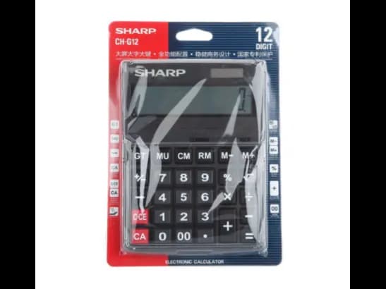 Sharp CH-G12 Electronic Calculator with Solar and battery powered (2)