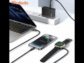 Mcdodo 3 in 1 1.2M 100W Cable Type-C to C L iWatch Wireless Charging – CA-4940 - With 6 Months Warranty (5)