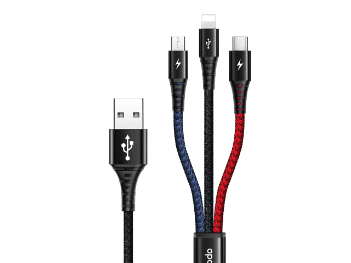 Mcdodo 3 In 1 Fast Charging Cable - With 6 Months Warranty