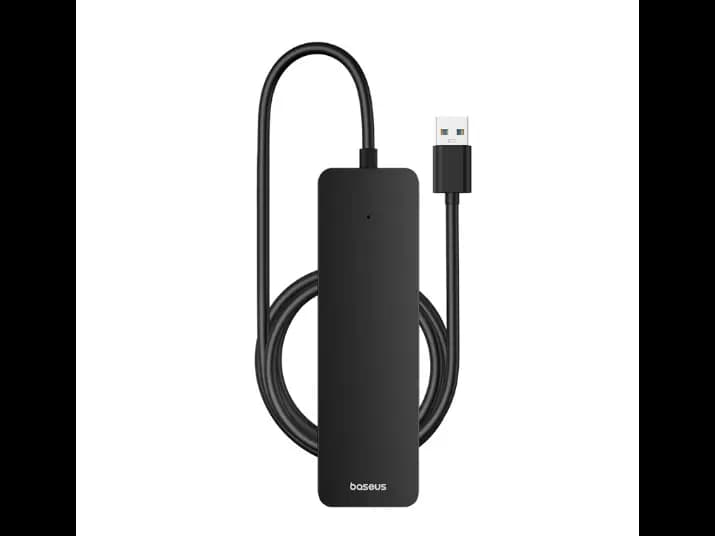Baseus UltraJoy Series 4-Port HUB Lite 100cm Cluster Black（USBA to USB3.0*4）- B0005280B111-03