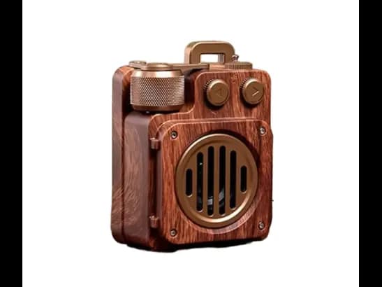 Music Apollo A6 Wireless FM Speaker Classic Retro Speaker with New Design Bluetooth Wireless Speaker (2)