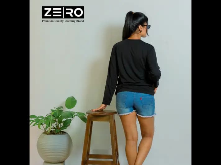 Regular Fit Long Sleeve T-Shirt -  Black (3)