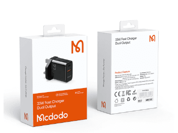 Mcdodo 33W Type-C   USB Port PD Fast Charging Adapter (UK Plug ) – CH-0911 – 6 Months Warranty (7)