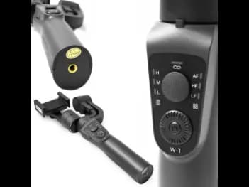 WIWU 3-AXIS Handheld Smartphone Gimbal Stabilizer Phone Holder Black - With 3 Months Warranty (3)