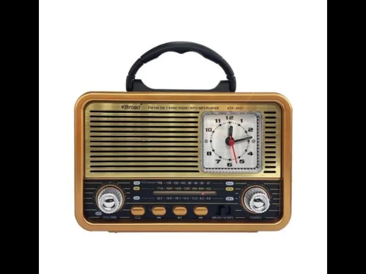 KTF-2017 Retro Radio Bluetooth Speaker - Rechargeable battery with 1 Month Warranty