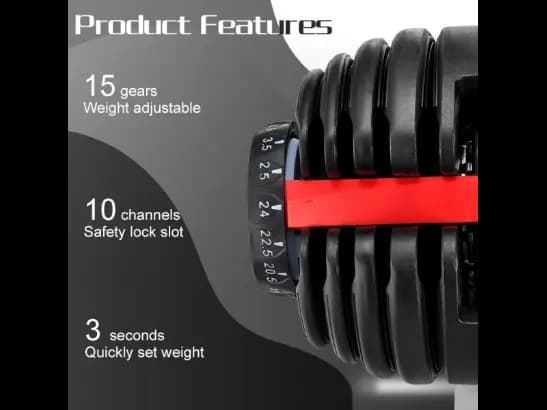 ADJUSTABLE DUMBBELL SET 24KG (1’S) (4)
