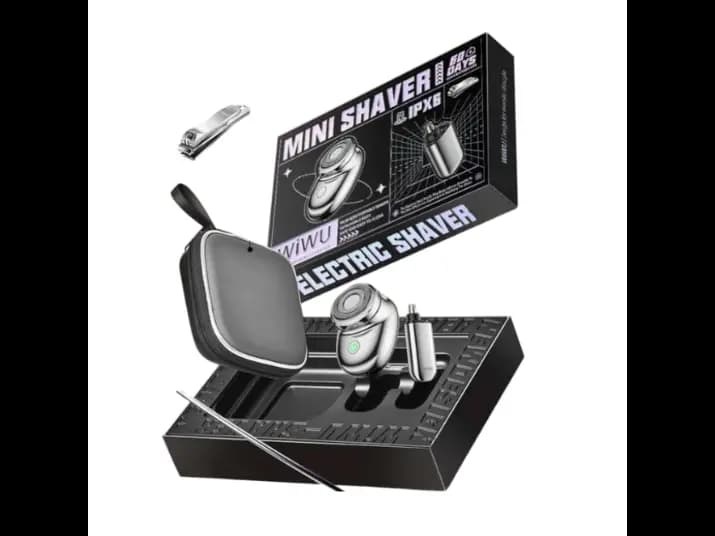 Wiwu SH006 Mini Electric Shaver Set – Silver