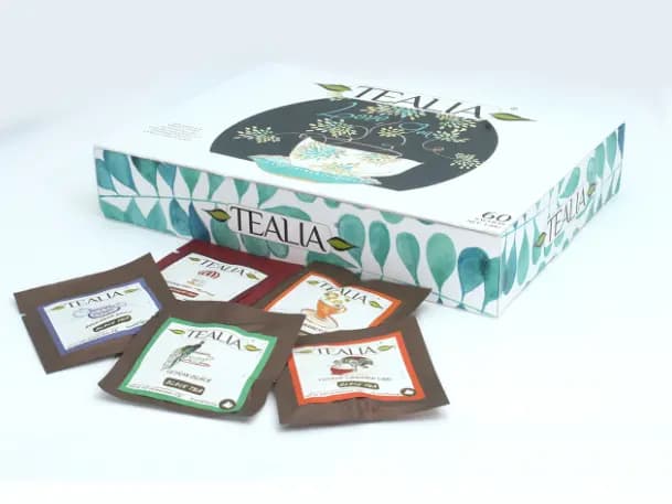 TEALIA - 6 VARIETY BLACK TEA GIFT BOX ( 2g x 6 X 8 EPTB)