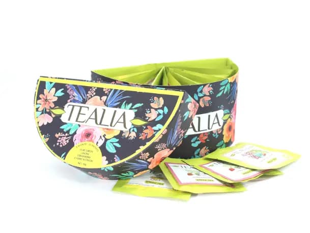 TEALIA - 4 VARIETY GREEN TEA GIFT HALF ROUND BOX ( 4 X 10 EPTB)