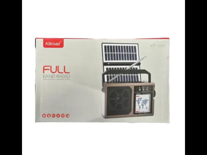 KTF-2029 Solar Panel Radio - micro USB slot for charging with 1 Month Warranty (3)