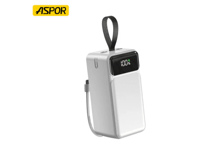 Aspor A319 22.5W 50000mAh Fast Charging Power Bank with 3 Cables (5)