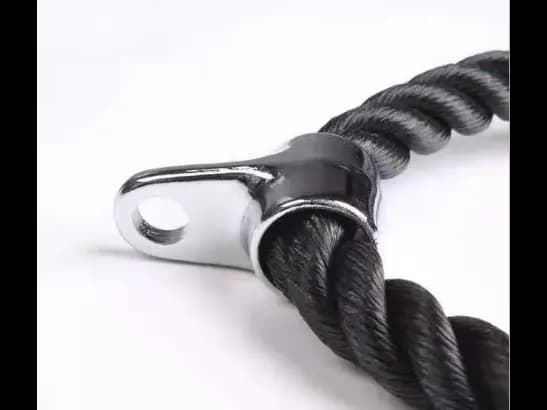 TRICEPS DOUBLE ENDED DRAWSTRING 70CM (CA) with heavy-duty black nylon braided rope with Stainless Steel Carabiner (3)