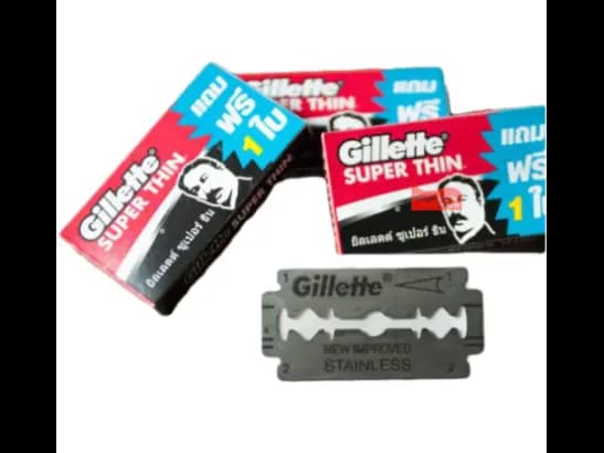 Gillette Super Thin Blade 5pcs -  made of stainless steel