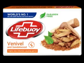 Lifebuoy Venivel and Sandalwood Body Soap 100g - Lifebuoy is the world’s number one selling germ protection soap brand