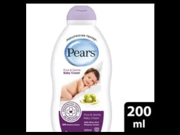 Pears Pure and Gentle Baby Cream 200ml - enriched with Rich Moisture cream and pure Olive oil