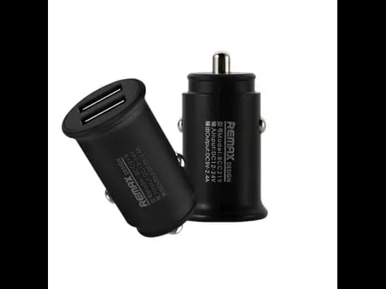 Remax Roki Series 2 USB Car Charger (RCC219) - Dual USB Output , Exquisite and portable design , Premium fire proof material  with 3 MONTHS WARRANTY (2)