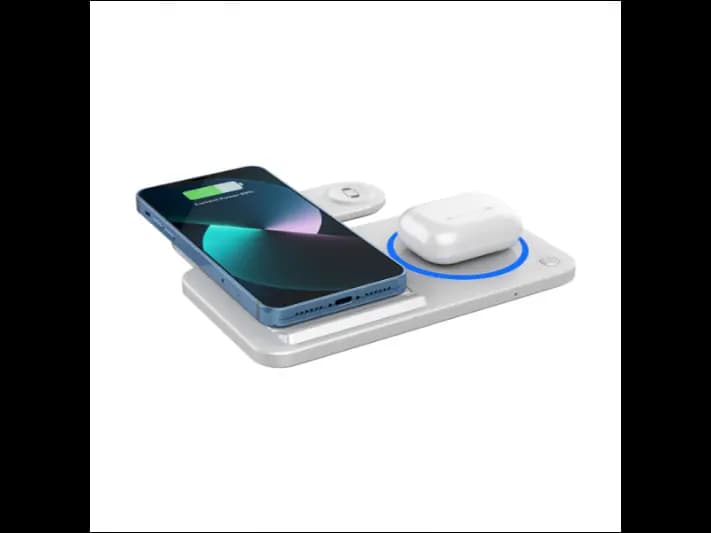Wiwu Wi-W020 Foldable 15W 3 In 1 Wireless Charger with 6 Month Warranty (2)