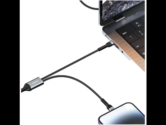 Recci RTC-T16 2 in 1 65W PD Fast Charging with Lightning and Type-C To Type-C PD Cable 1.2M - Recci RTC-T16 2 in 1 65W PD Fast Charging with Lightning and Type-C To Type-C PD Cable 1.2M (3)