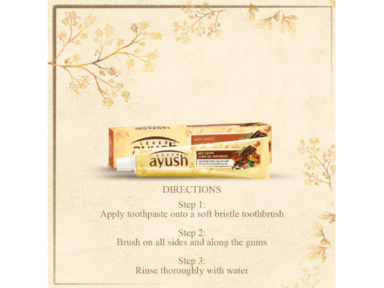 Ayush Anti Cavity Toothpaste 120g - The Ayush Anti Cavity toothpaste is formulated with various ayurvedic properties (4)