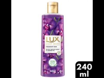 Lux Fragrant Skin Black Orchid Scent and Juniper Oil Bodywash 240ml -  created with the intoxicating fragrance of black orchids and the skin rejuvenating properties of Juniper oil