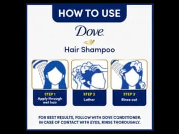 Dove Hair Fall Rescue Shampoo 340ML - Dove Hair fall rescue Shampoo with Nutrilock Actives deeply nourish hair, thereby reducing hair breakage by upto 98% (4)