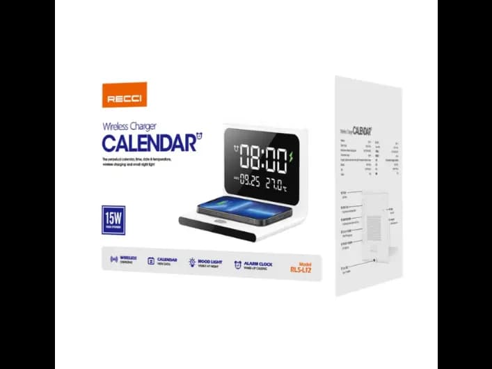 Recci RLS-L12 15W Wireless Charger Calendar – White (4)