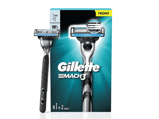 Gillette Mach3 Refill Razor - Three Stronger-Than-Steel-Blades , Up To 15 Shaves Per Cartridge , Duracomfort Technology , Lubrication for Added Comfort