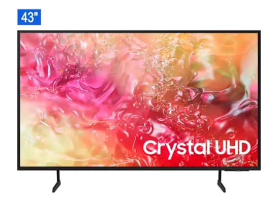 Samsung 43″ UHD Smart TV (UA43DU7500R) - 43″ Crystal UHD Smart TV , Crystal processor 4K , 4K PurColour Picture , HDMI-3 , Purcolor , Smart Hub with 3 Year Warranty