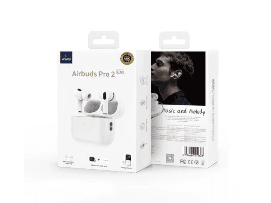 Wiwu Airbuds Pro 2 ANC - Material ABS , Model Airbuds Pro 2 ANC , Color White with 3 Month Case, 1 Month buds Warranty (4)
