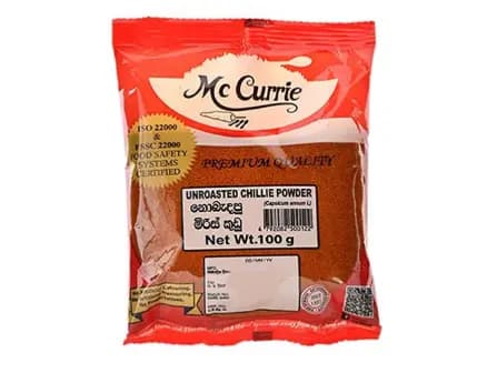 Mc Currie Raw Chilli Powder