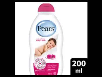 Pears Active Floral Baby Cream 200ml - enriched with rich moisture cream and five floral fragrances
