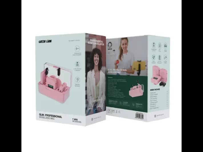 Green Lion GNPGLMMICPK GLM-Professional Wireless Mic Pink - 3 Month Warranty (3)