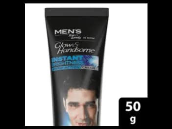 Glow and Handsome Instant Brightness Face Cream 50g - Rapid Action Technology with multivitamin boost UV Filters