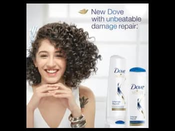 Dove Intense Repair Shampoo 180ml - Visible repair and hair nourishment with every wash. Ideal For Men & Women (4)