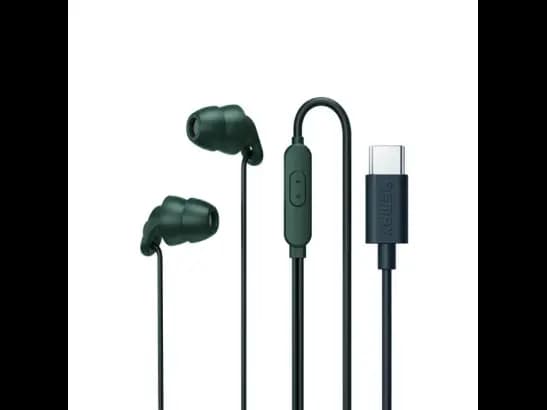 Remax RM-518A Type-C Earphone - 1200 mm Cable Length with Black ,Blue ,White and Green colours (3)