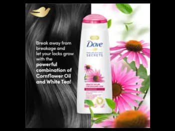 Dove Growth Ritual Shampoo 180ml - Enriched with coneflower, oil & White Tea For long and strong hair (3)