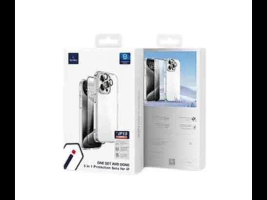 Wiwu Wi-IP002 2 In 1 Protection Sets For Iphone 15 Series - Phone case  Screen glass  camera lens guard (4)