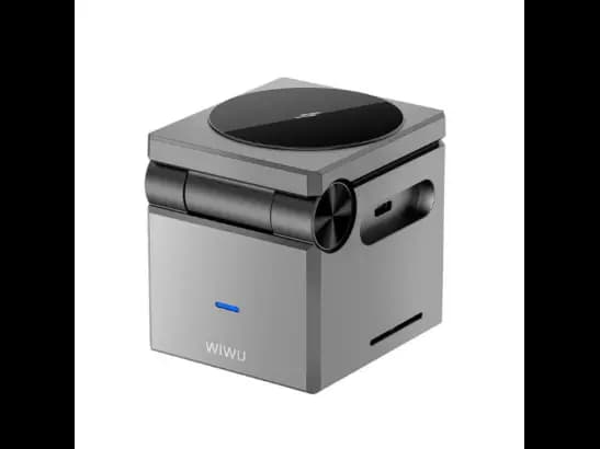 Wiwu WI-W030 Small Square 3 in 1 Wireless Charger - Elegant Design, Strong Structure Single Connection, Multi Charging 3-in-1 Charging with 6 months warranty (4)