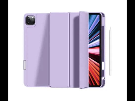 Wiwu Protective Case 10.9 & 11 Purple - Complete Protector fits your iPad perfectly , Front with leather feel, With space for Apple Pencil (2)