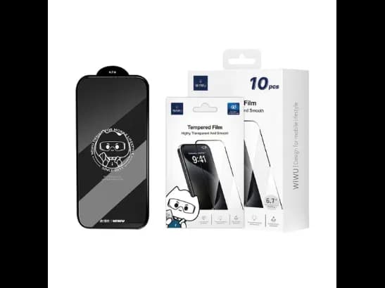 Wiwu GT-008 Highly Transparent And Smooth Tempered Film For iPhone 15 Series - There are 10 pieces in the box (4)