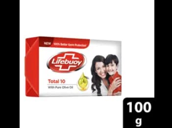 Lifebuoy Total 10 Soap 100g - Lifebuoy Total with Activ Naturol Extracts, contains the Lifebuoy patented ingredient, Active 5
