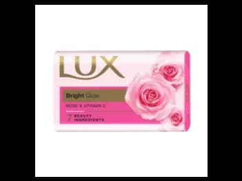 Lux Bright Glow Body Soap 100g - infused with Rose Water and Vitamin E to brighten your skin and provide a fragrant (2)