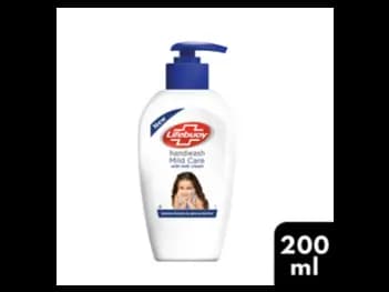 Lifebuoy Mild Care Handwash 200ml - Lifebuoy with active natural shield, with milk and cream for 99.9% germ protection