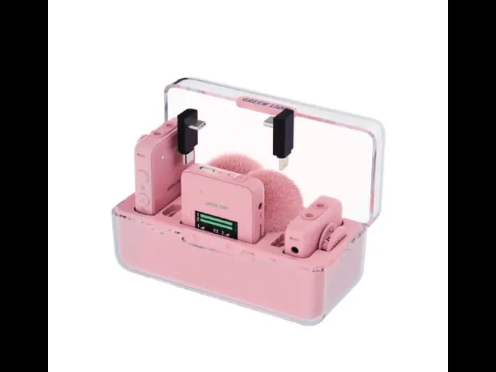 Green Lion GNPGLMMICPK GLM-Professional Wireless Mic Pink - 3 Month Warranty