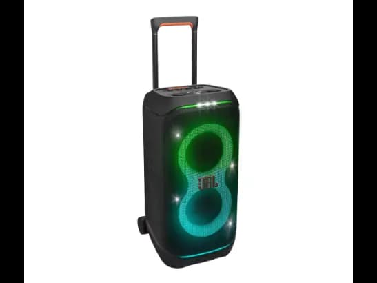 JBL PartyBox Stage 320 Speaker - Music play time up to 18 hours , Battery charge time 3 hours , Cable type AC power cable with 6 month warranty