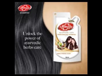 Lifebuoy Ayurvedic Care Shampoo Pouch 100ml - featuring five key Ayurvedic ingredients (5)