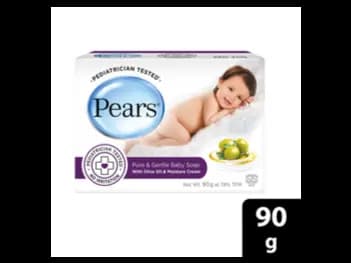 Pears Pure and Gentle Baby Soap 90g - Enriched with moisture cream