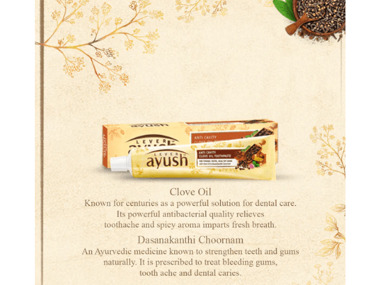 Ayush Anti Cavity Toothpaste 120g - The Ayush Anti Cavity toothpaste is formulated with various ayurvedic properties (3)